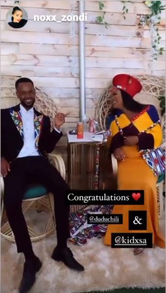 Kid X ties the knot with Dudu over the weekend
