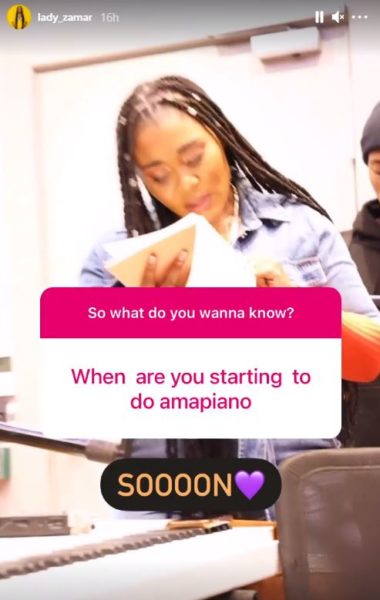 If you can&#8217;t beat them, join them: Lady Zamar to start doing Amapiano songs, EntertainmentSA News South Africa