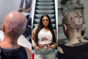 DBN Gogo gets a head tattoo (Video) | Fakaza News