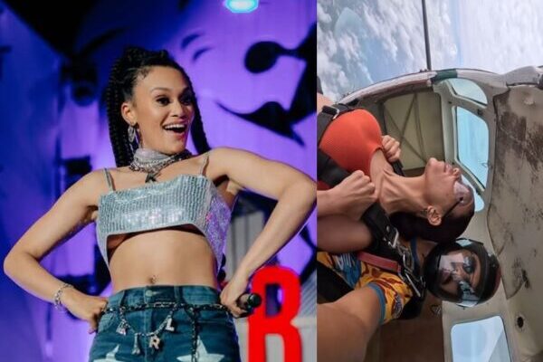 Pearl Thusi breaks her own rule, goes skydiving (Video)