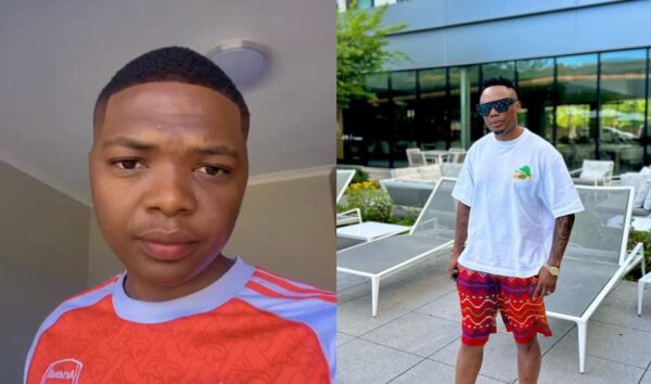 DJ Tira's Son Samkelo Shockingly Strikes a Pose in Women's Lingerie